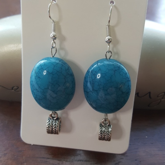Jewelry - 💎Silver/ 💙Turquoise Stone/ Charmed/ Earrings 💎